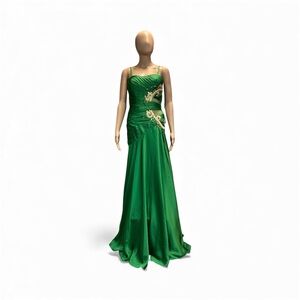 Putros Couture strapless satan formal prom dress size 4